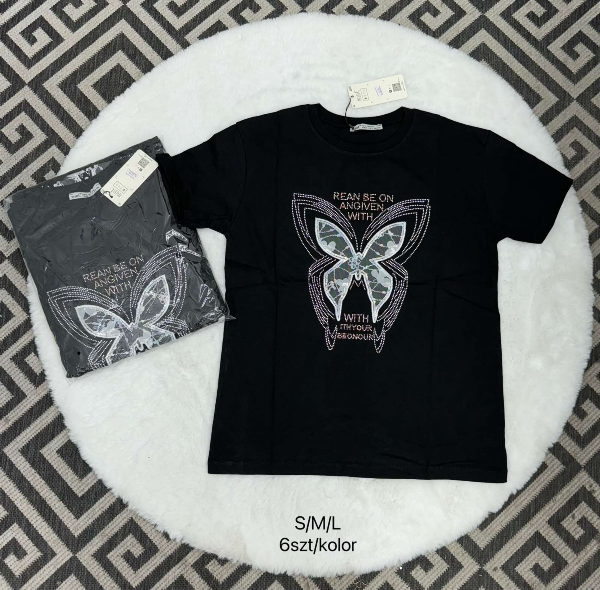 Bluzki damskie Roz S-M-L, Mix kolor Paczka 6 szt